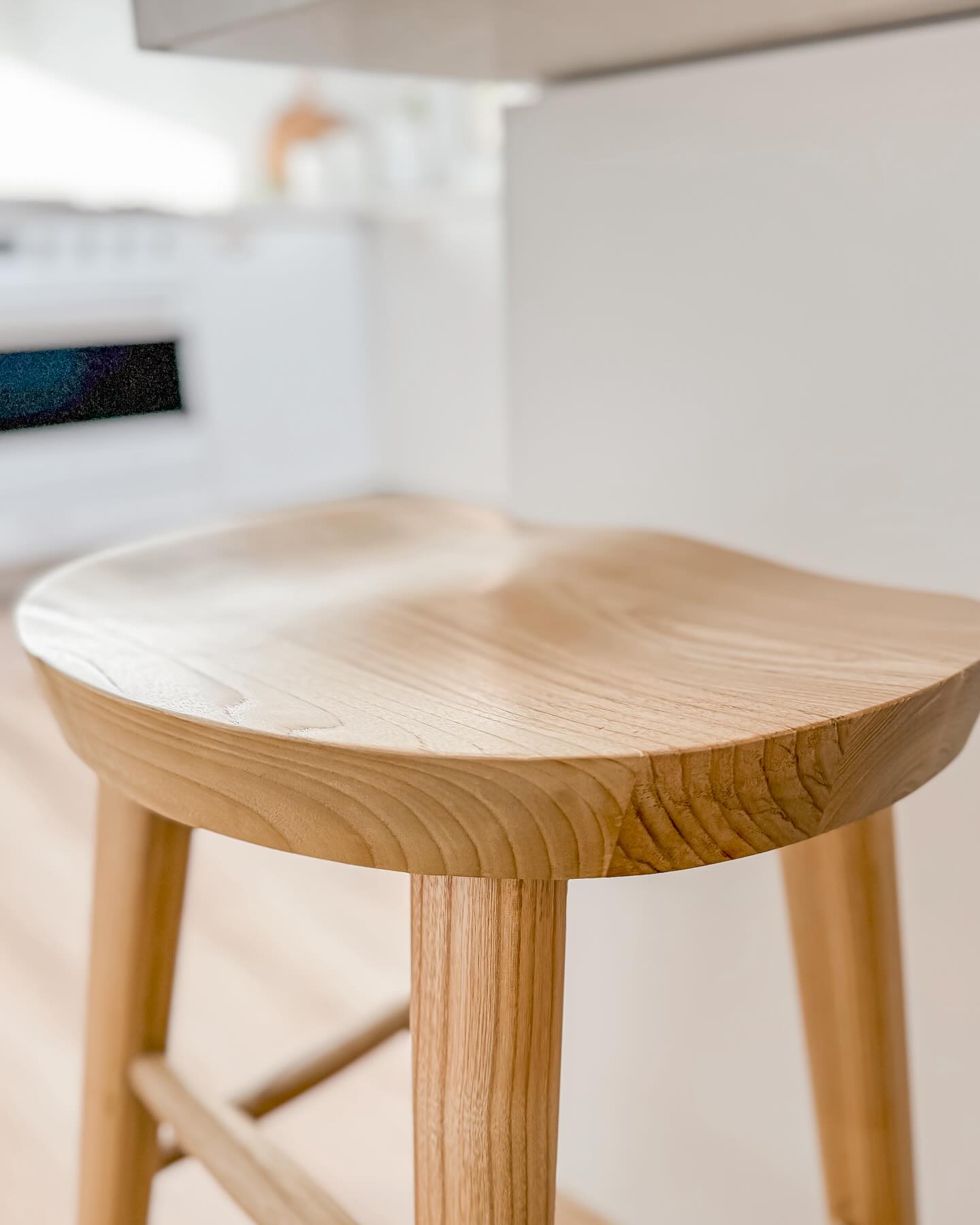 Taburete Bethan Natural Madera Sólida