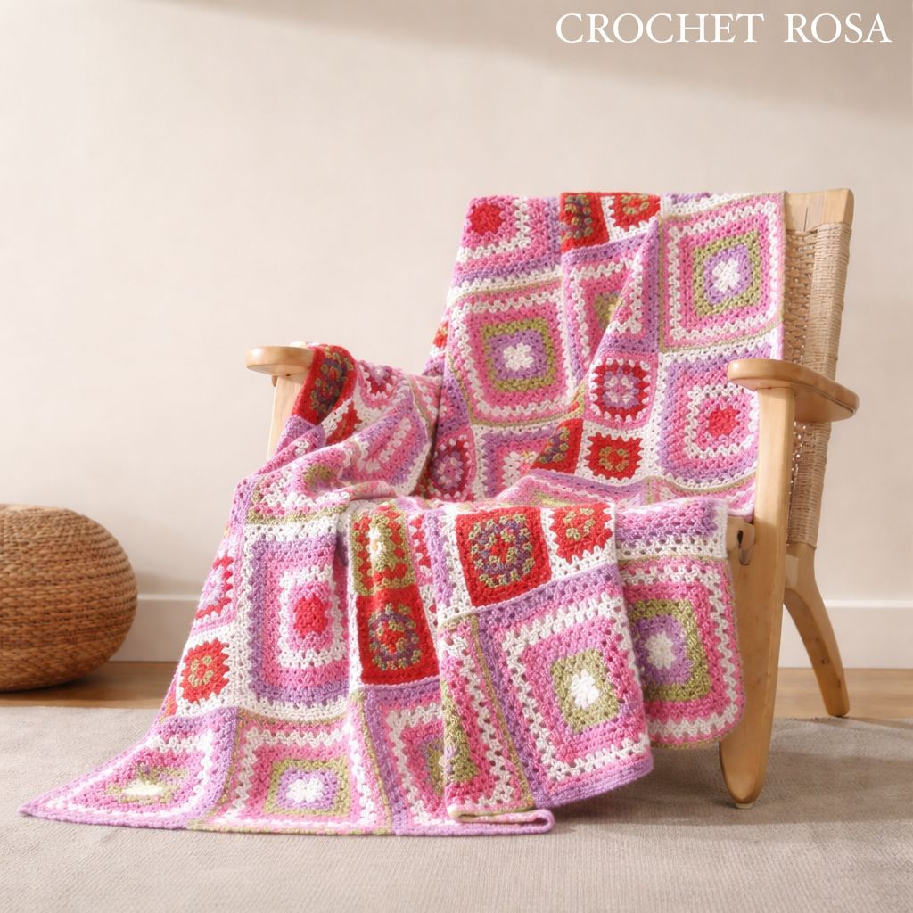 Manta Crochet Tejida a Mano