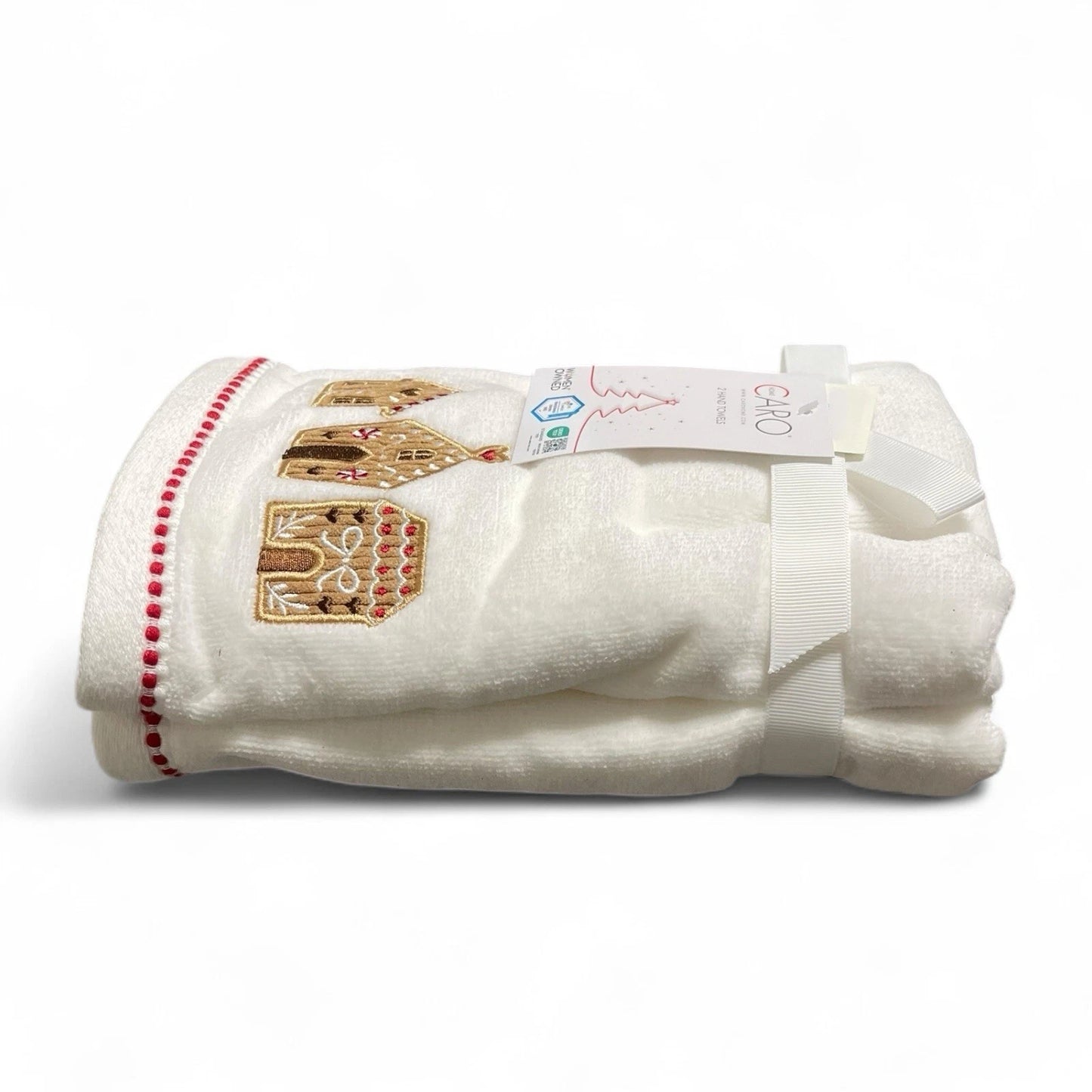 Toalla Manos Navidad Casa Galleta Set 2 Piezas