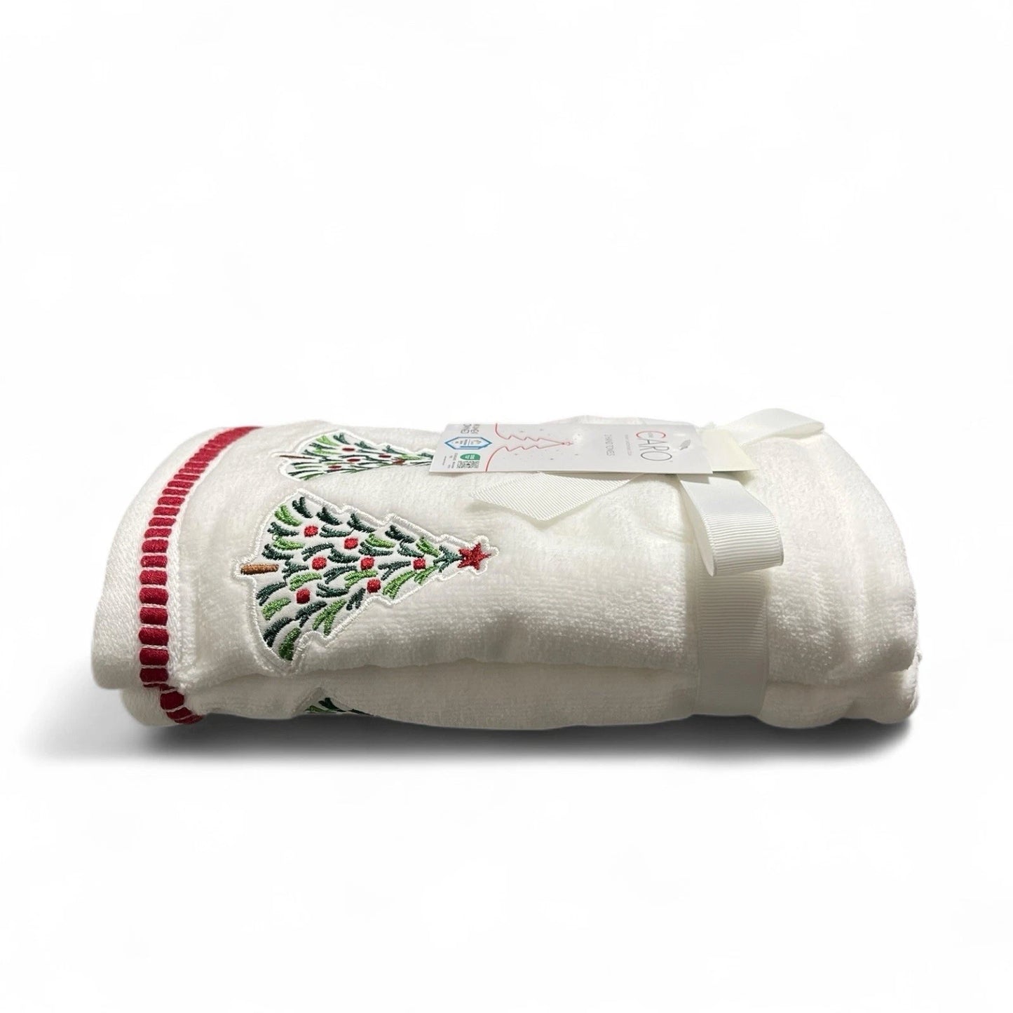 Toalla Manos Navidad Pinos Set 2 Piezas