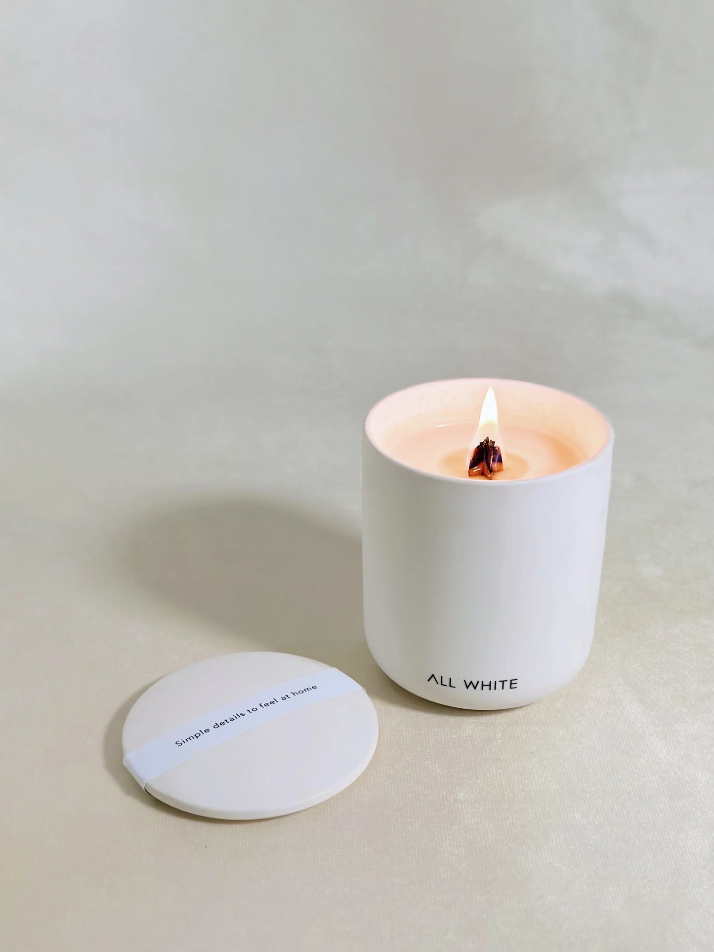 Vela Aromática Cerámica Blanco All White 500 gr