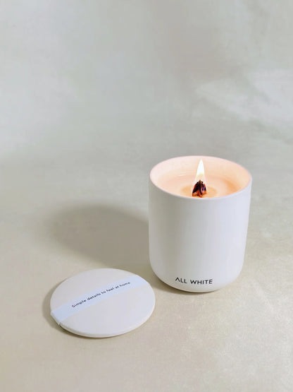Vela Aromática Cerámica Blanco All White 500 gr