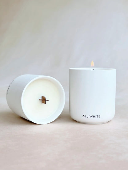 Vela Aromática Cerámica Blanco All White 500 gr