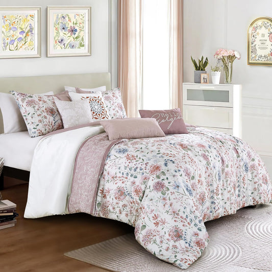 Set Edredón Esca Floral 7 pzas