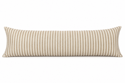 Cojín Lino Rayas Beige Riñonera  90 x 25