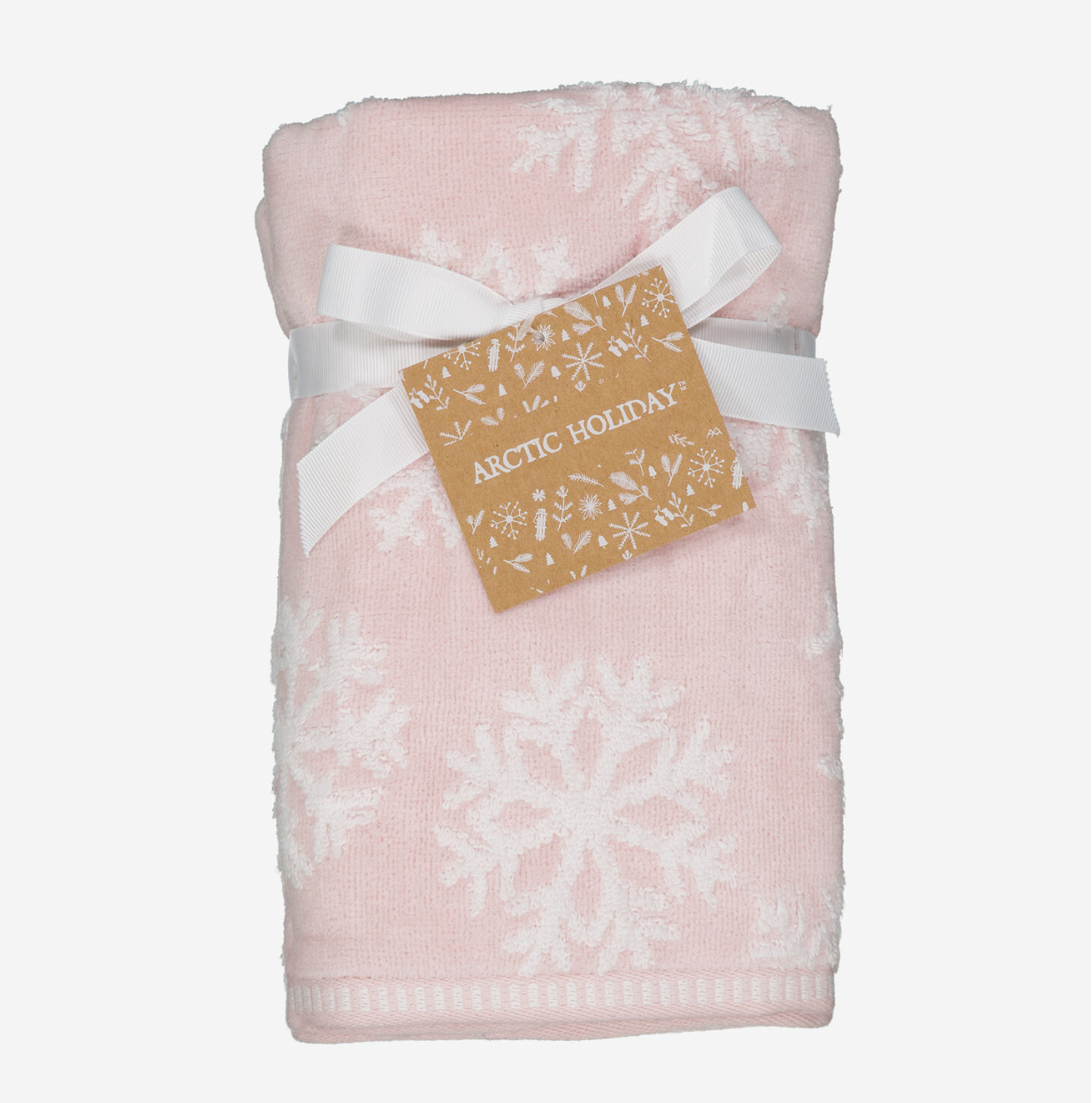 Toalla Manos Navidad Copos Set 2 Piezas