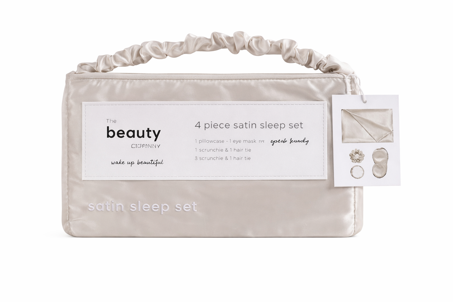 Fundas Almohada Satin Con Antifaz y Scrunchie