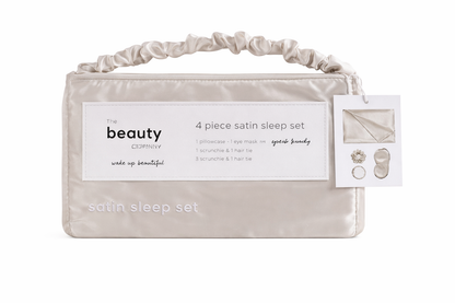 Fundas Almohada Satin Con Antifaz y Scrunchie