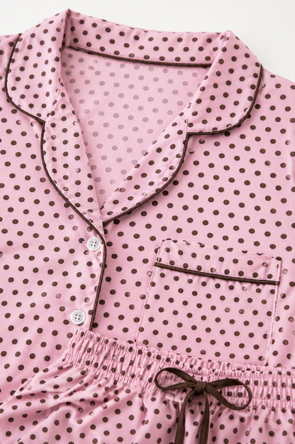 Pijama Mujer Dots Café
