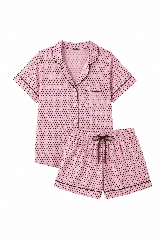 Pijama Mujer Dots Café