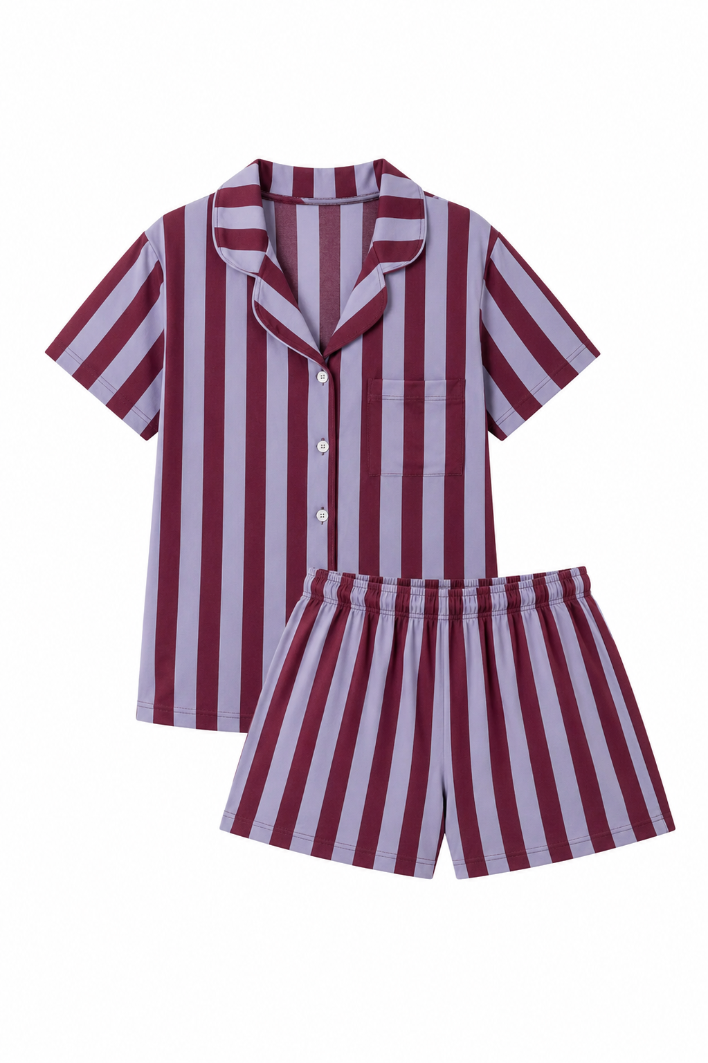 Pijama Mujer Rayas Tinto