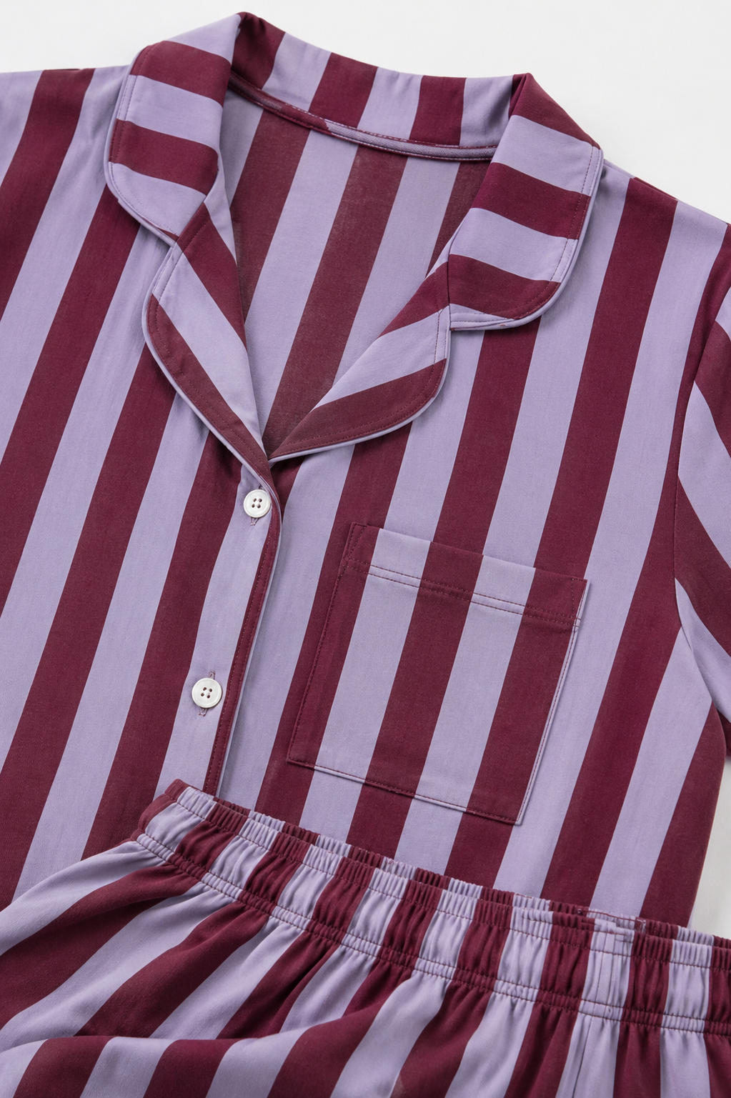 Pijama Mujer Rayas Tinto
