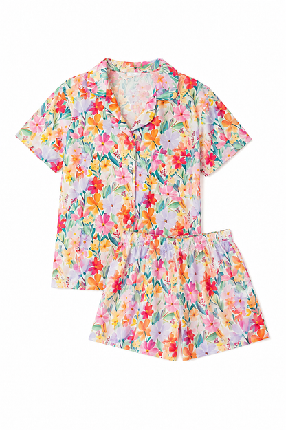 Pijama Mujer Flores Acuarela