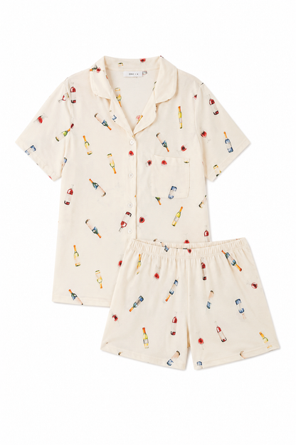 Pijama Mujer Wine