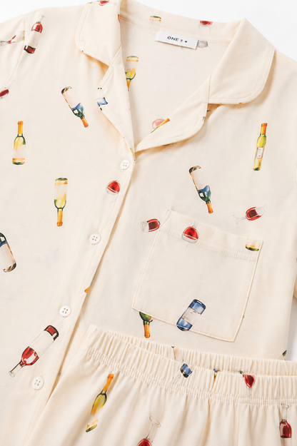 Pijama Mujer Wine
