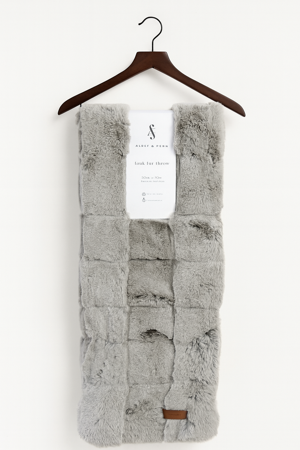 Manta Faux Fur Zen Grey Extra Gruesa