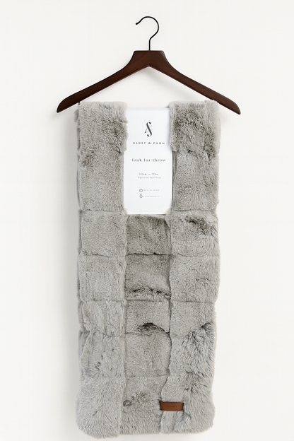 Manta Faux Fur Zen Grey Extra Gruesa