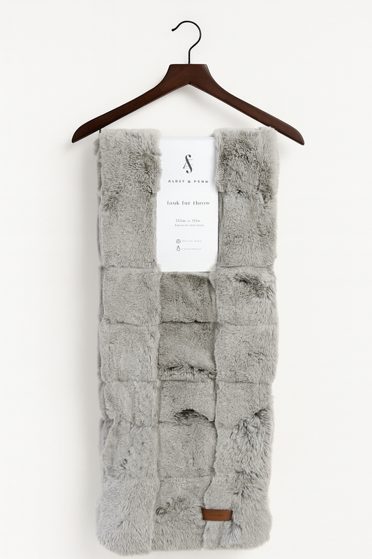 Manta Faux Fur Zen Grey Extra Gruesa