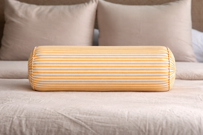 Cojín Rayas Amarillo Cilindro 20 x 60