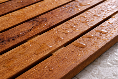 Tapete De Baño Antideslizante Madera Teca