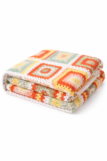 Manta Crochet Tejida a Mano