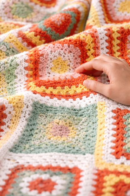 Manta Crochet Tejida a Mano