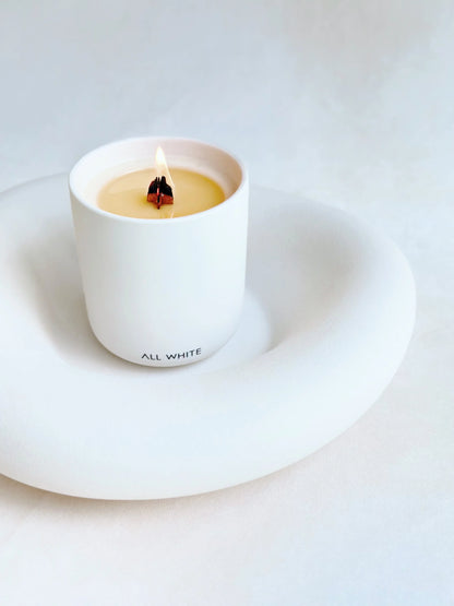 Vela Aromática Cerámica Blanco All White 500 gr
