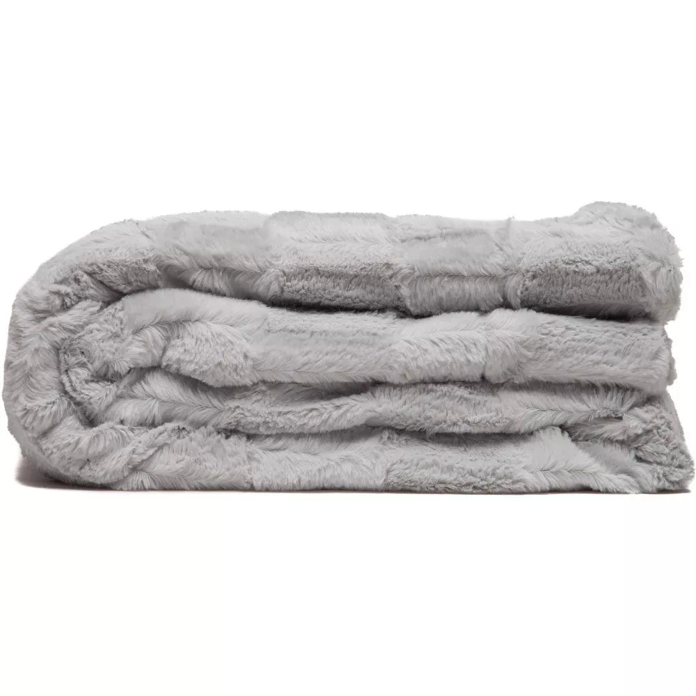 Manta Faux Fur Zen Grey Extra Gruesa