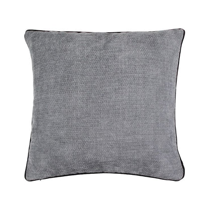 Cojín Gris Contorno Negro 60 x 60