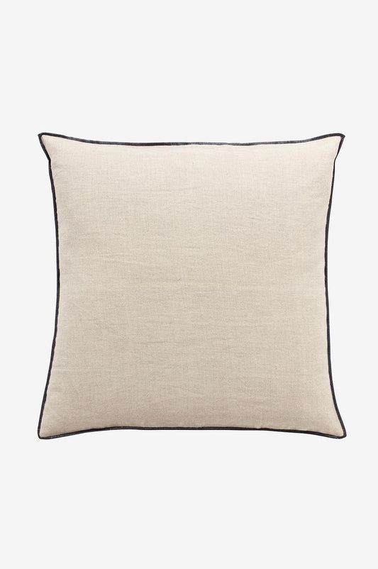 Cojín Beige Contorno Negro 60 x 60