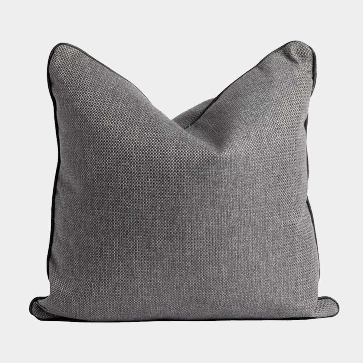 Cojín Gris Contorno Negro 60 x 60
