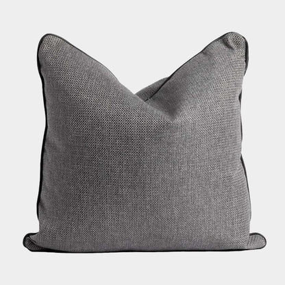 Cojín Gris Contorno Negro 60 x 60