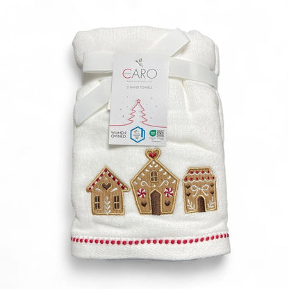 Toalla Manos Navidad Casa Galleta Set 2 Piezas