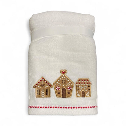 Toalla Manos Navidad Casa Galleta Set 2 Piezas